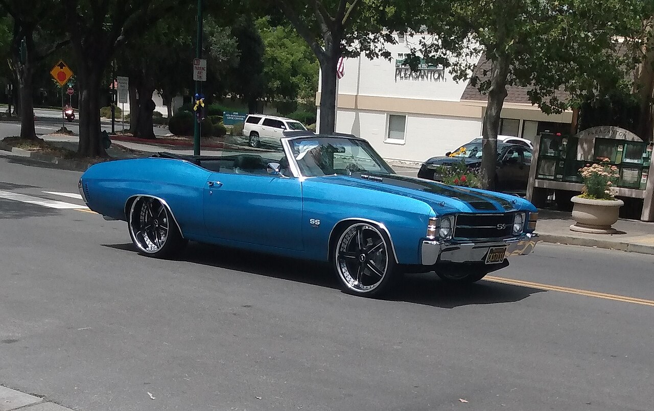1971 Chevrolet Chevelle SS Convertible in blue