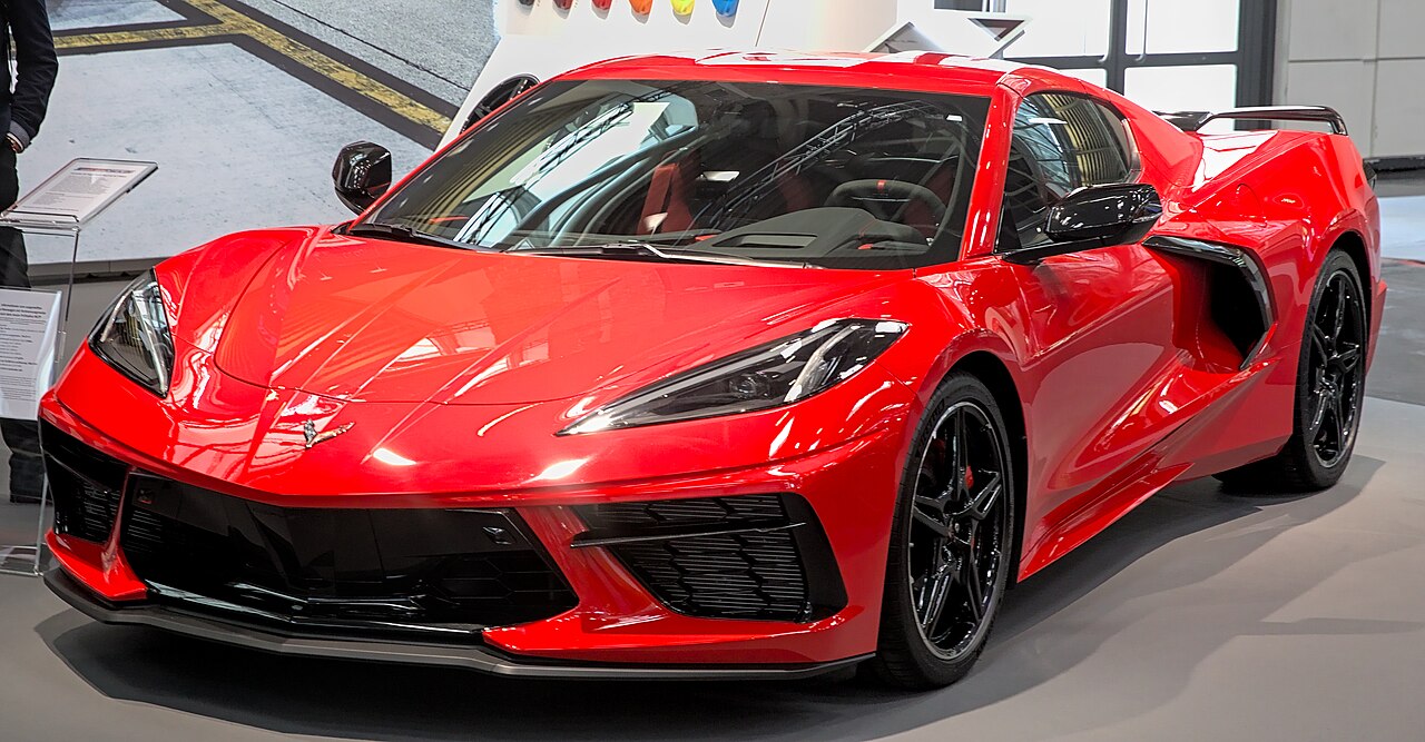 Chevrolet Corvette C8 Stingray in red